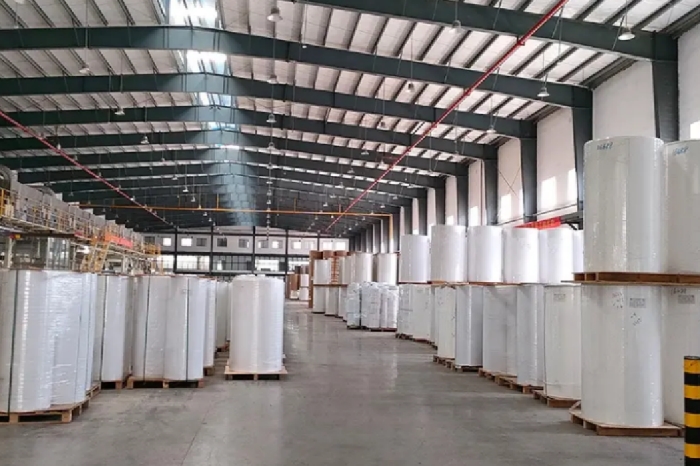 Self-adhesive thermal cash register label