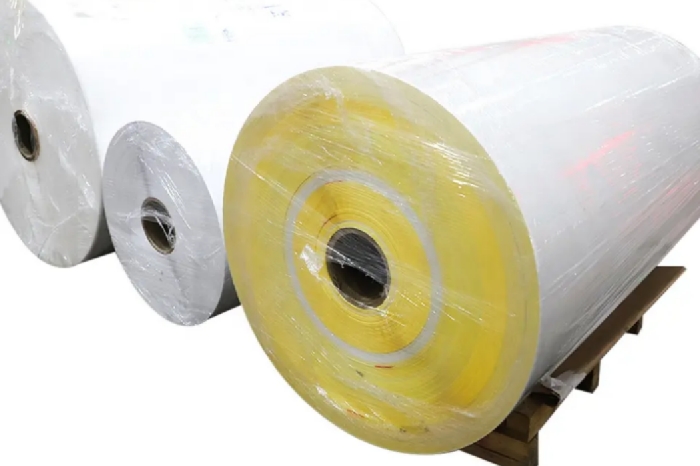 Self-adhesive thermal cash register label